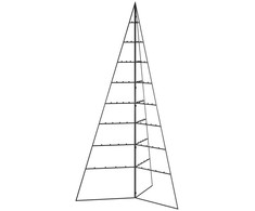 Metalinė Kalėdų eglutė, juodos spalvos, 180 cm