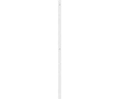 Metalinis galvūgalis, baltos spalvos, 150cm