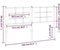 Metalinis pakaitinis galvūgalis, baltos spalvos, 150cm