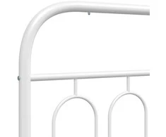 Metalinis galvūgalis, baltos spalvos, 160cm