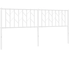 Metalinis galvūgalis, baltos spalvos, 180cm