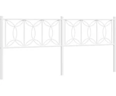 Metalinis pakaitinis galvūgalis, baltos spalvos, 193cm