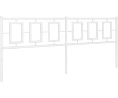 Metalinis galvūgalis, baltos spalvos, 193cm