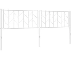 Metalinis galvūgalis, baltos spalvos, 193cm