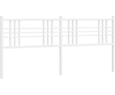 Metalinis galvūgalis, baltos spalvos, 193cm