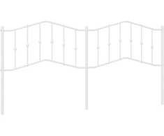 Metalinis galvūgalis, baltos spalvos, 193cm