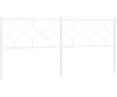 Metalinis galvūgalis, baltos spalvos, 193cm