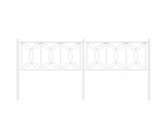 Metalinis pakaitinis galvūgalis, baltos spalvos, 200cm
