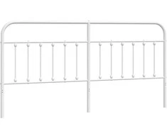 Metalinis galvūgalis, baltos spalvos, 200cm