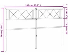Metalinis galvūgalis, juodos spalvos, 135cm
