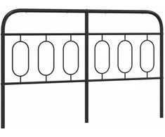 Metalinis pakaitinis galvūgalis, juodos spalvos, 137cm