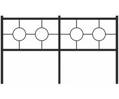 Metalinis galvūgalis, juodos spalvos, 150cm