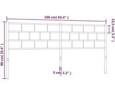 Metalinis galvūgalis, juodos spalvos, 160cm