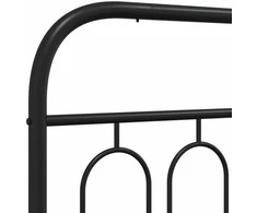 Metalinis pakaitinis galvūgalis, juodos spalvos, 160cm