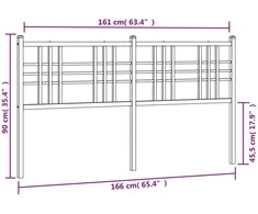 Metalinis galvūgalis, juodos spalvos, 160cm