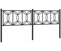 Metalinis pakaitinis galvūgalis, juodos spalvos, 193cm