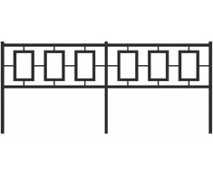 Metalinis galvūgalis, juodos spalvos, 193cm