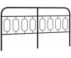 Metalinis pakaitinis galvūgalis, juodos spalvos, 193cm