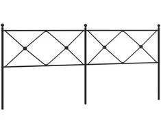 Metalinis galvūgalis, juodos spalvos, 193cm