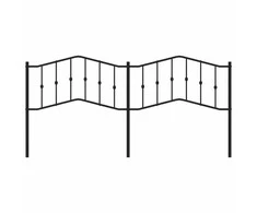 Metalinis pakaitinis galvūgalis, juodos spalvos, 200cm