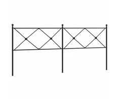 Metalinis galvūgalis, juodos spalvos, 200cm