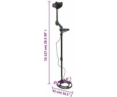 Metalo detektorius 24cm, paieškos gylis, LCD ekranas
