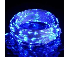 Mikro LED girlianda, 40m, 400 mėlynų LED, 8 funkcijos