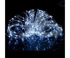 Mikro LED girlianda, 40m, 400 šaltų baltų LED, 8 funkcijos