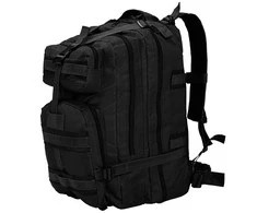 Militaristinio stiliaus kuprinė, 50 l, juoda