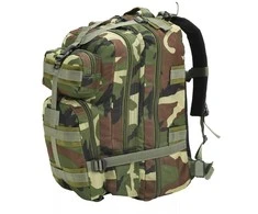 Militaristinio stiliaus kuprinė, 50l, kamufliažo spalvos