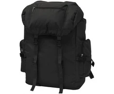 Militaristinio stiliaus kuprinė, 65 l, juoda