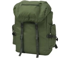 Militaristinio stiliaus kuprinė, 65 l, žalia