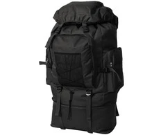 Militaristinio stiliaus kuprinė, XXL, 100 l, juoda