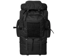 Militaristinio stiliaus kuprinė, XXL, 100 l, juoda