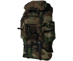 Militaristinio stiliaus kuprinė, kamufliažinė, 100l, XXL