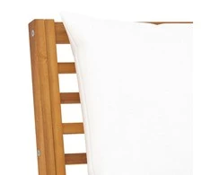 Modulinė kampinė sofa su kreminėmis pagalvėmis, akacija