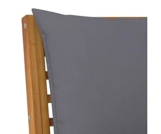 Modulinė kampinė sofa su tamsiai pilkomis pagalvėmis, akacija