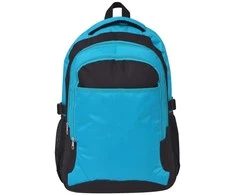 Mokyklinė kuprinė, 40 l, juoda ir mėlyna