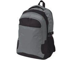 Mokyklinė kuprinė, 40 l, juoda ir pilka