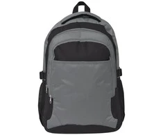 Mokyklinė kuprinė, 40 l, juoda ir pilka
