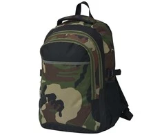 Mokyklinė kuprinė, 40l, juoda ir kamufliažo