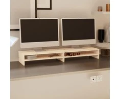 Monitoriaus stovas, 100x24x13cm, pušies medienos masyvas