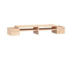 Laikiklis Monitoriaus stovas, 100x27,5x15cm, pušies medienos masyvas
