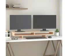 Laikiklis Monitoriaus stovas, 100x27x14cm, pušies medienos masyvas