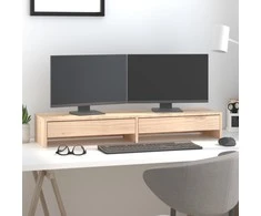 Laikiklis Monitoriaus stovas, 100x27x15cm, pušies medienos masyvas