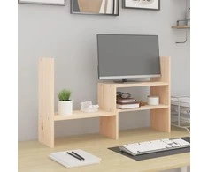 Laikiklis Monitoriaus stovas, (39–72)x17x43cm, pušies medienos masyvas