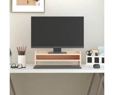 Laikiklis Monitoriaus stovas, 50x24x16cm, pušies medienos masyvas