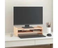 Laikiklis Monitoriaus stovas, 50x27x15cm, pušies medienos masyvas