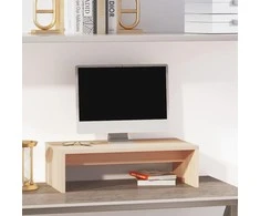Monitoriaus stovas, 50x27x15cm, pušies medienos masyvas