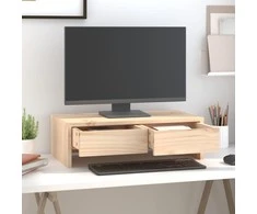 Laikiklis Monitoriaus stovas, 50x27x15cm, pušies medienos masyvas